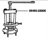 6. Специальным инструментом снимите внутреннее кольцо подшипника из ступицы.