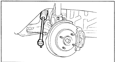 1. Установите рулевой механизм в сборе через арку правого колеса.